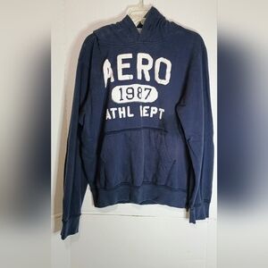 Vintage Areopostale Y2K Navy Blue Hoodie Size XL